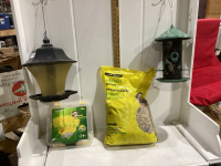 BIRD FEEDERS, BUG LIGHTS, BIRD SEED