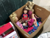 3 LARGE BOX - MOSTLY “MY LIFE” DOLLS, HORSES + ACCESSORIES - 3