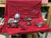 SILVER PLATE AND OTHER ITEMS , COLLECTOR SPOONS