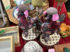 2 BOXES - PICTURES. FRAMES, POODLE FIGURINES, SHOPPING LADIES, SMALL SHADOW BOXES - 3