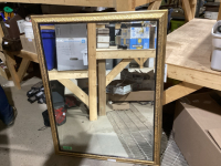 BEVELED MIRROR WITH GOLD FRAME