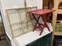 PET GATE AND PLASTIC FOLDING SIDE TABLE