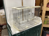 BIRD CAGE WITH 2 SMALL DOORS IN FRONT, SIDE DOORS