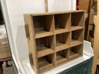 SHELF UNIT W/SMALL CUBBIES (8”X7”APPROX)