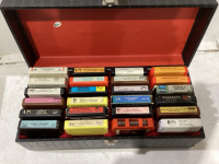 CASE OF 8 TRACK TAPES