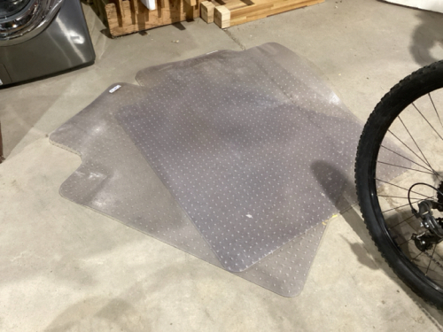 2 PLASTIC FLOOR PROTECTORS