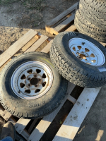 2-14 inch trailer tires on 5 bolt steel rims