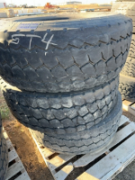 Three Michelin transport tires