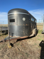 1985, 16 foot Wylee bumper pull stock trailer