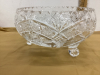 FOOTED PINWHEEL CRYSTAL BOWL - 2
