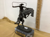 CAST REMINGTON BRONZE - "BRONCO BUSTER" COWBOY - 2