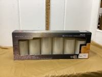 NEW SET OF (6) LED WAX CANDLES - HAS REMOTE