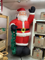 LARGE INFATABLE SANTA - 8' TALL