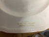 BOX W/ COLLECTIBLE ITEMS - SERVING DISHES, MISC PLATES, OLD FOUNTIAN PEN - 5