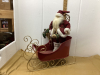 METAL SANTA SLEIGH & STANDING SANTA