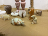 MARBLE DECOR ITEMS - CANDLE HOLDERS, TRINKET BOX, DONKEY, TURTLE - 2