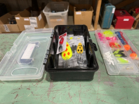 Red Wolf Box of new fishing, lures, and supply