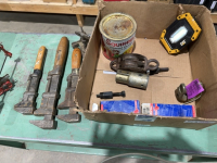 Box of miscellaneous tools