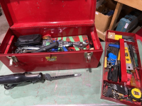 Red toolbox and contents