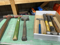 Flat of miscellaneous hammers and mallets