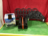 SEWER HOSE SUPPORT + PLASTIC GARDEN FENCE