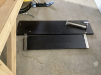 2 IKEA SHELVES WITH BRACKETS