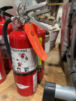 Two fire extinguishers