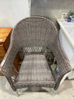 Wicker arm chair