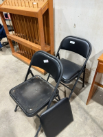 Two folding chairs