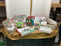 BOX OF CHRISTMAS CRAFT KITS - VARIETY