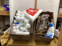 (2) BOXES W/ CRAFT ITEMS