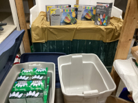 NEW CHRISTMAS LIGHTS IN GOOD LIDDED TOTES