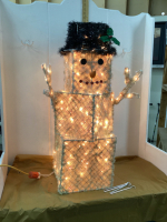 LIGHT UP SNOWMAN - SQUARE BODY