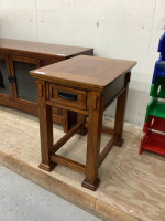 HARDWOOD END TABLE