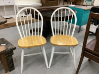 2 KITCHEN SIDE CHAIRS