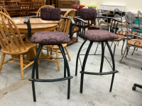 (2) BAR HEIGHT SWIVEL STOOLS