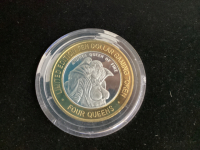 LTD EDITION $10 GAMING TOKEN - 4 QUEENS HOTEL & CASINO