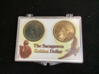 (2) US "THE SACAGAWEA" GOLDEN DOLLAR - 2001