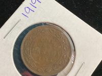 CANADA 1919 ONE CENT COIN