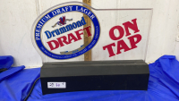 DRUMMOND DRAFT LIGHT UP BREWING SIGN