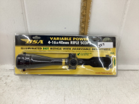 BSA VARIABLE POWER SCOPE. 4-16X40MM