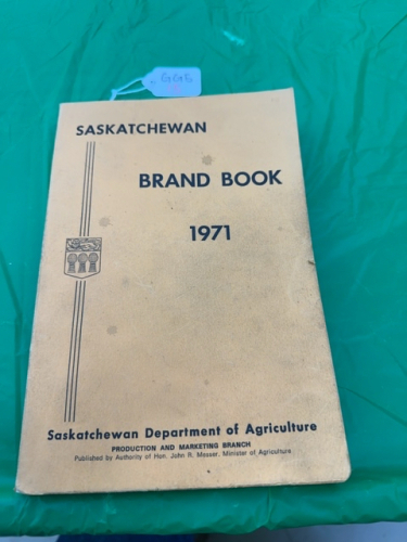 Saskatchewan brand book