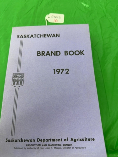 Saskatchewan brand book