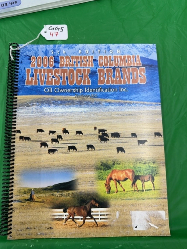 British Columbia livestock brand book