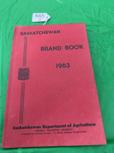 Saskatchewan brand book