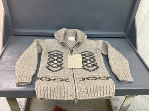 NEW LADIES HAND KNIT WOOL COWICHAN SWEATER BY GRANTED SWEATER COMPANY