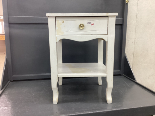 SMALL SIDE TABLE W/ ONE DRAWER AND UNDER SHELF