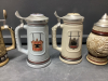 AVON COLLECTIBLE BEER STEINS - (6) STEINS...HANDCRAFTED IN BRAZIL - 3