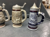 COLLECITION OF (5) AVON BEER STEINS - 2