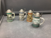 COLLECTION OF SMALL BEER STEINS - AVON - 4